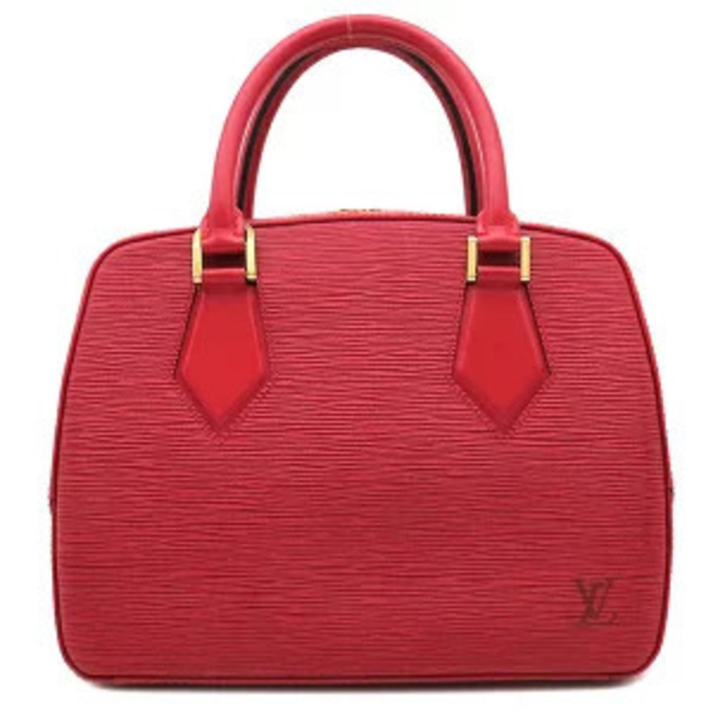 Louis Vuitton Sablon handbag Epi leather Castilian red